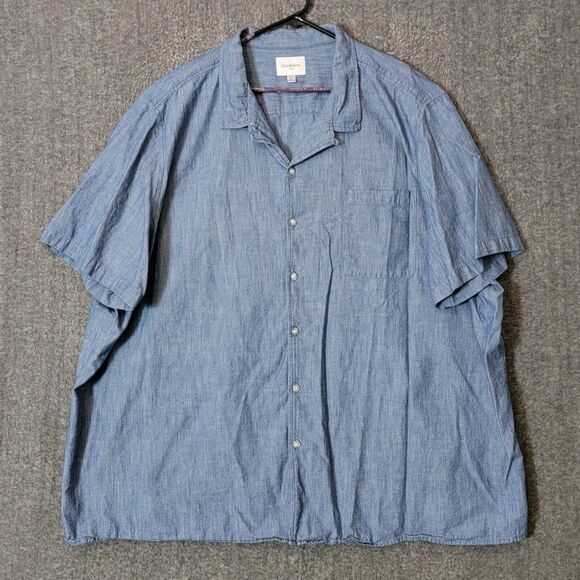 Goodfellow & Co Blue Casual Button Down Shirt - Picture 1 of 11